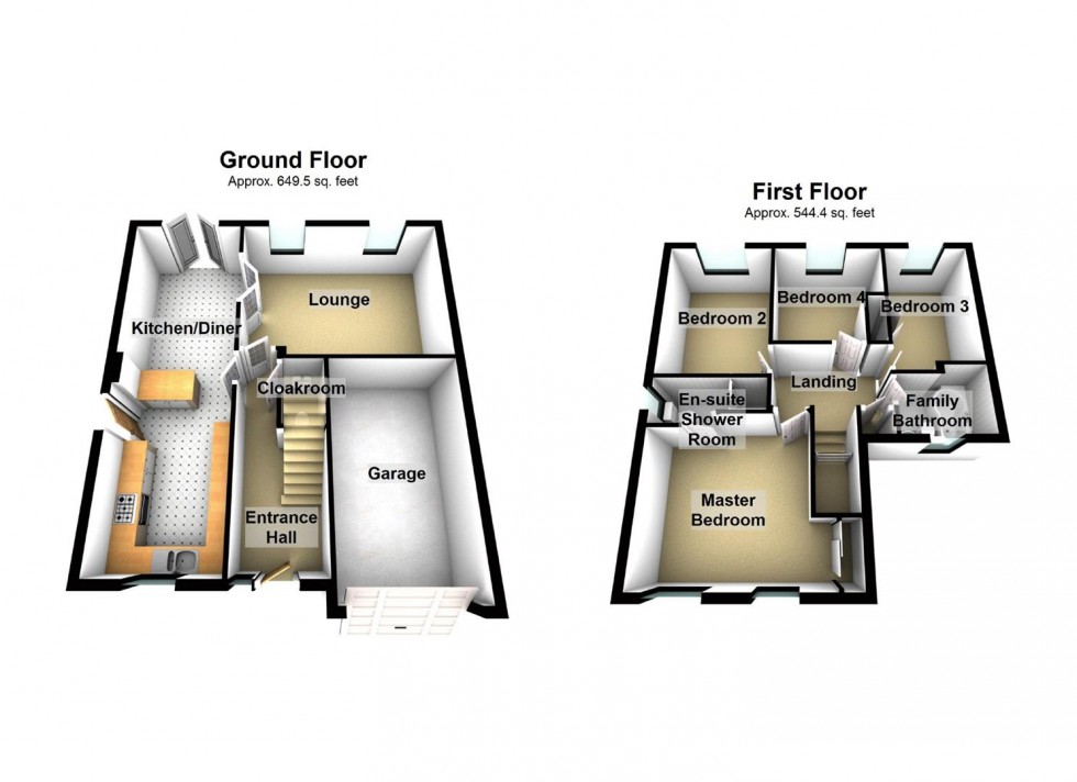 Floorplan for Cotswold Drive, Wellingborough