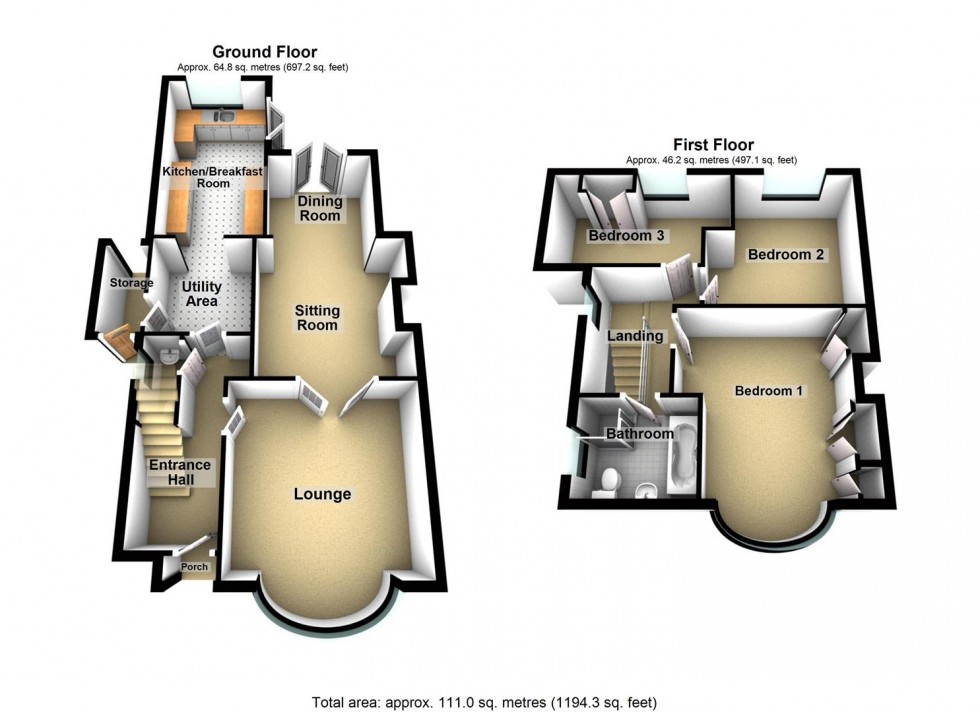 Floorplan for Gold Street, Wellingborough