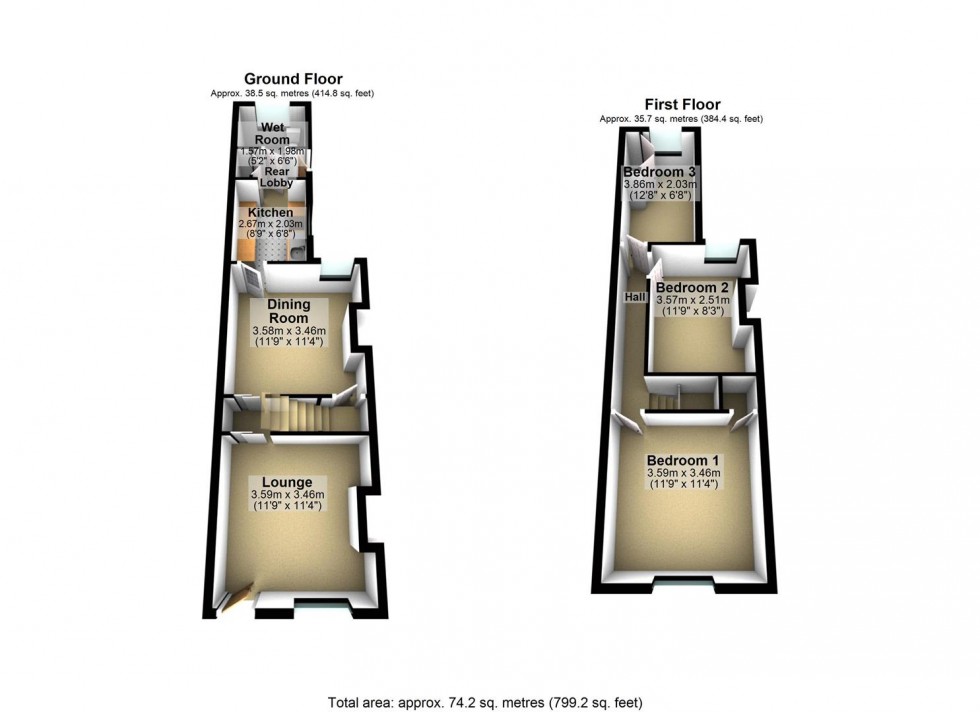 Floorplan for Oundle Road, Thrapston, Kettering