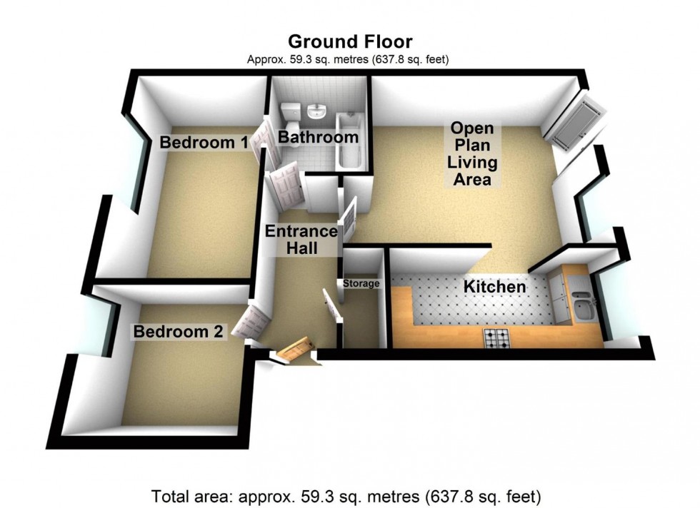 Floorplan for Oxford Street, Wellingborough