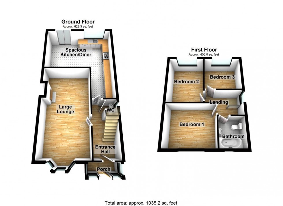 Floorplan for Gisburne Road, Wellingborough