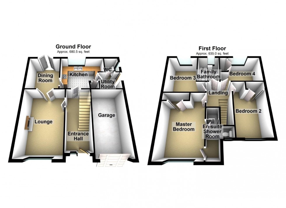 Floorplan for Hatfield Close, Wellingborough