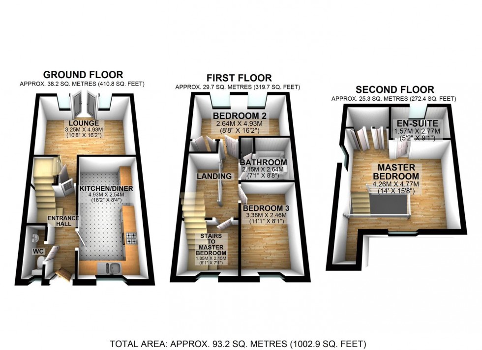 Floorplan for Bluebell Close, Wellingborough