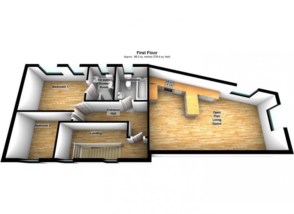 Floorplan for Hope Court, Hope Street, Bozeat