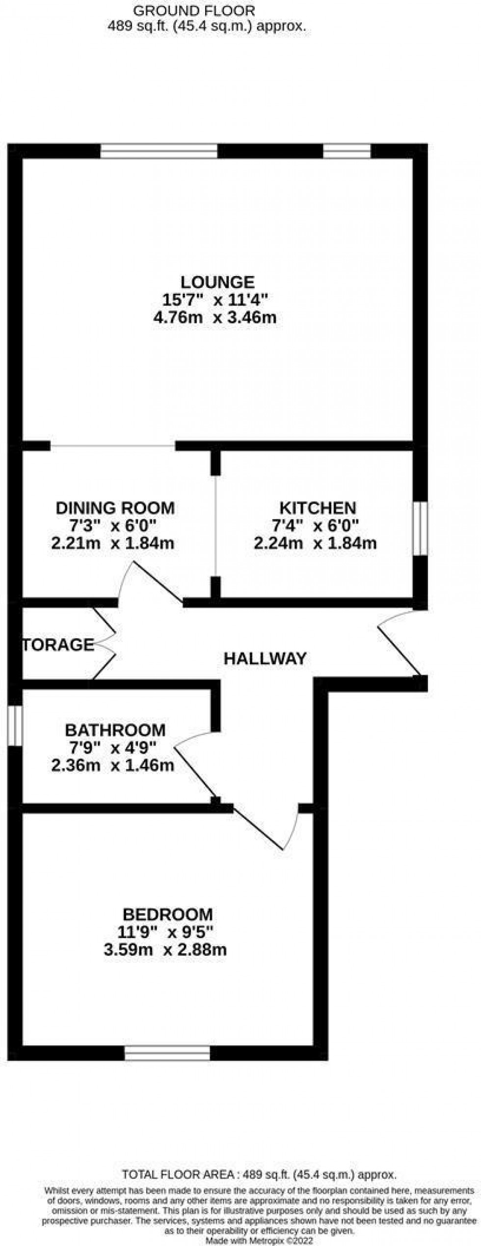 Floorplan for Wellingborough Road, Earls Barton, Northampton