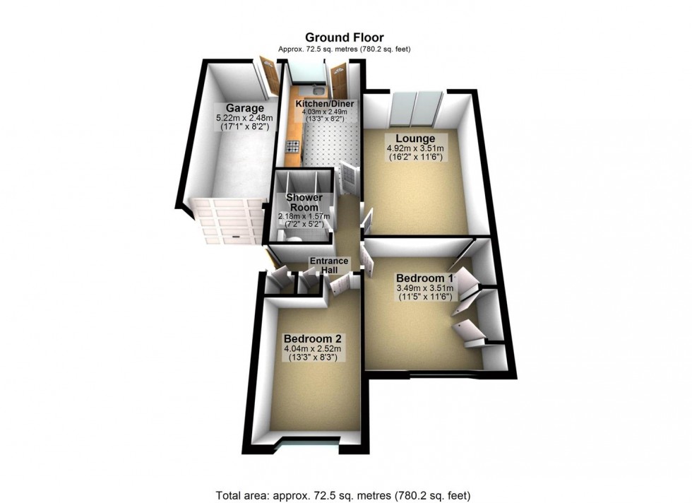 Floorplan for Osborn Close, Wellingborough
