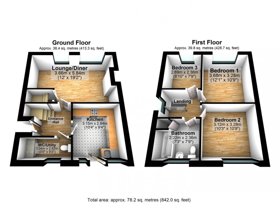 Floorplan for Windsor Road, Wellingborough