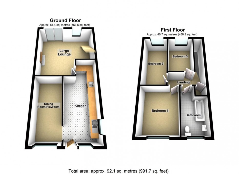 Floorplan for The Banks, Wellingborough
