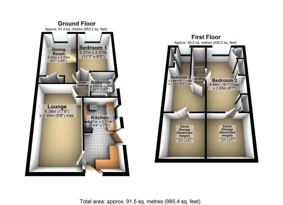 Floorplan for Campbell Road, Wellingborough