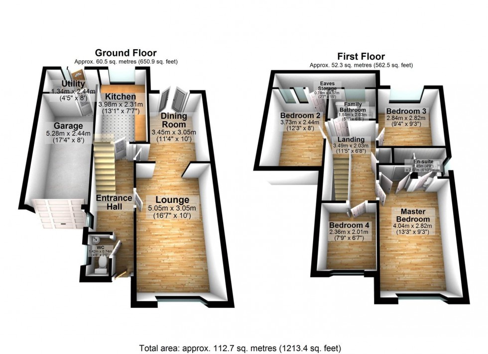 Floorplan for Ryeburn Way, Wellingborough