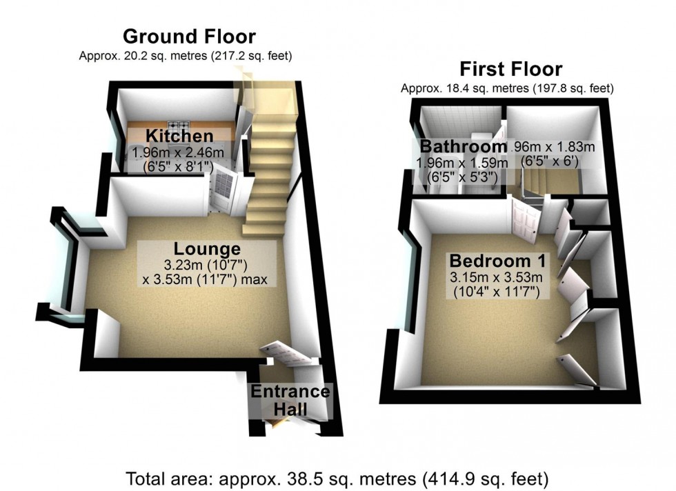 Floorplan for Senwick Drive, Wellingborough