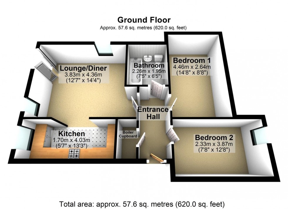 Floorplan for Oxford Street, Wellingborough