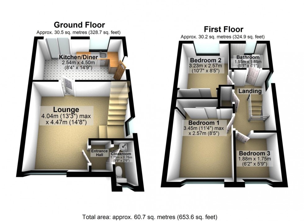 Floorplan for Medway Drive, Wellingborough