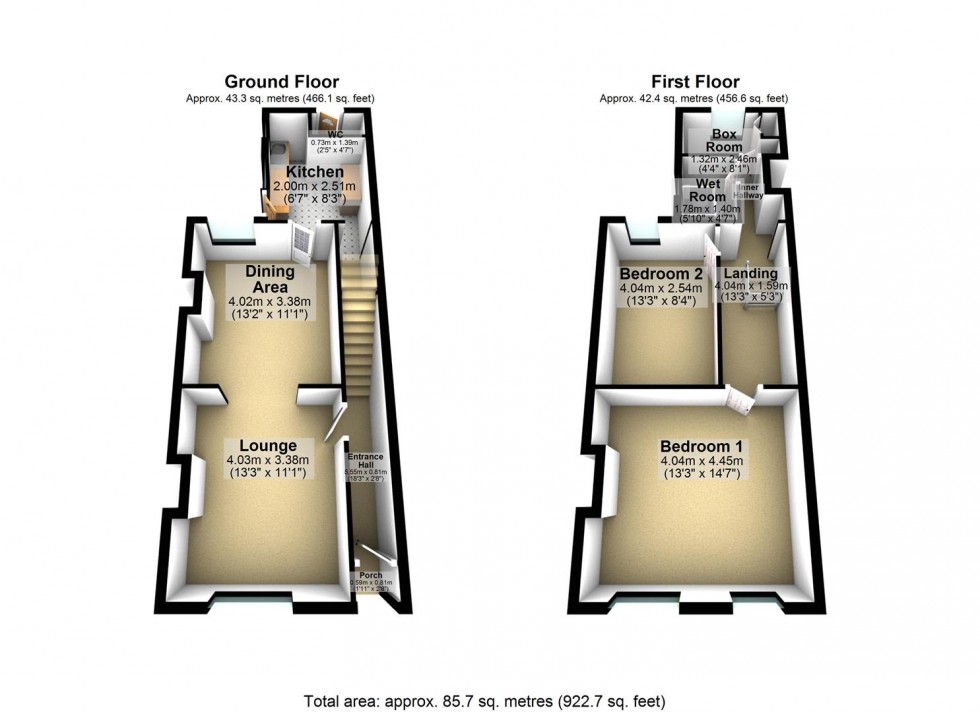 Floorplan for Palk Road, Wellingborough