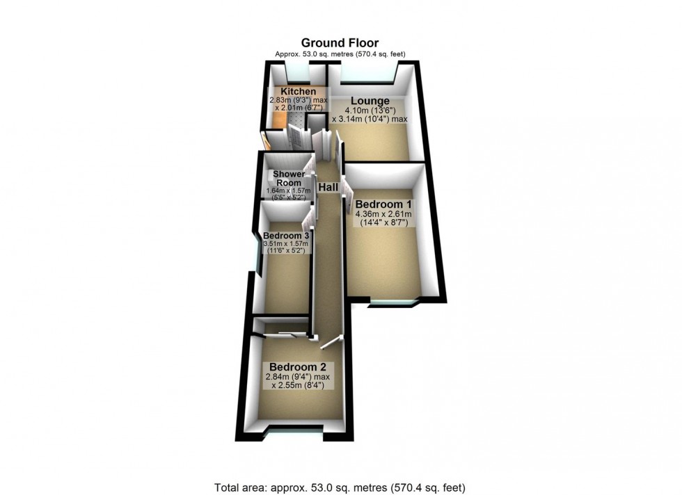 Floorplan for Compton Way, Earls Barton