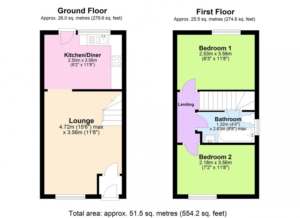 Floorplan for Riggall Close, Broughton