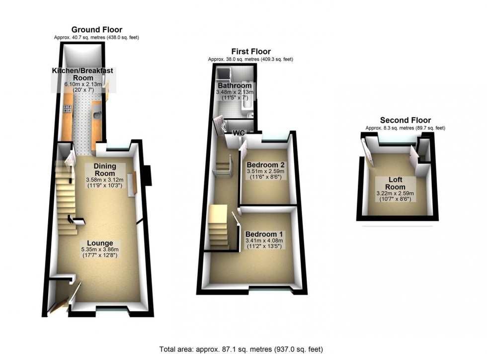 Floorplan for 95 Palk Road Wellingborough