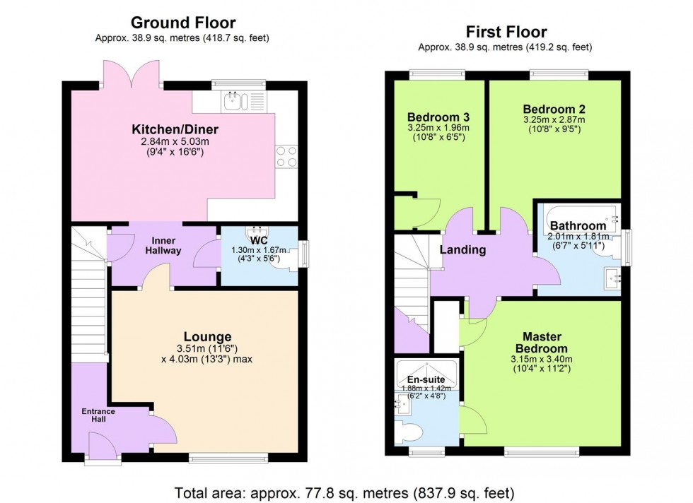 Floorplan for Morus View, Wellingborough