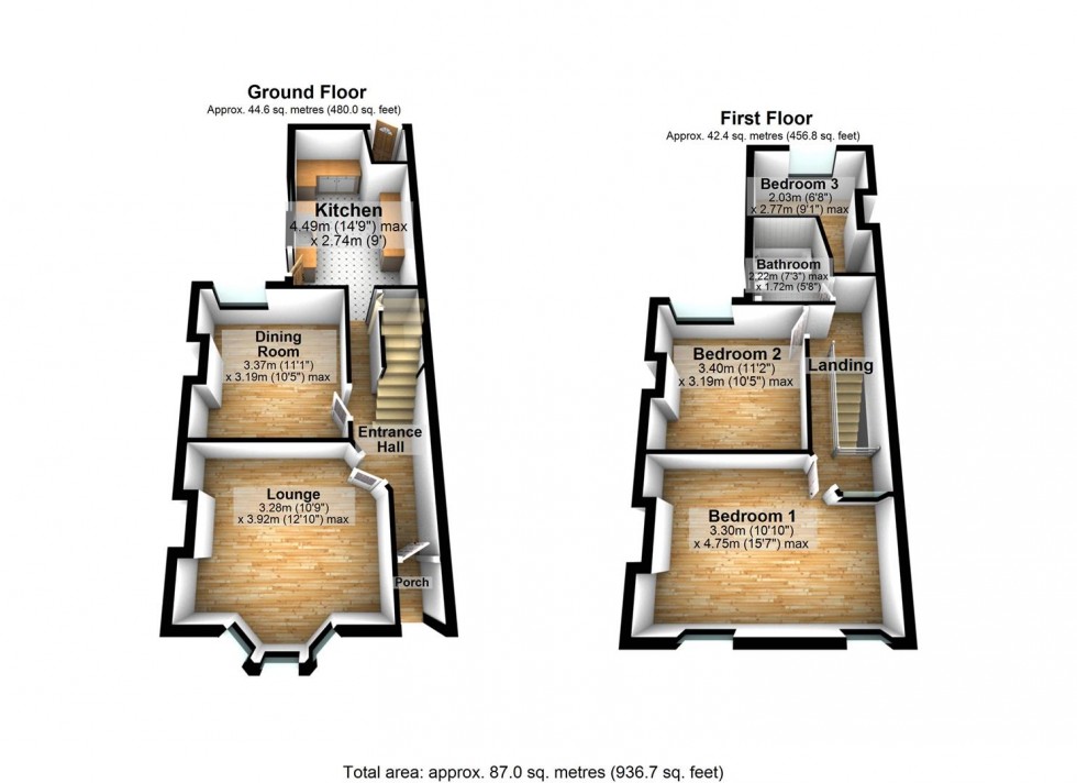 Floorplan for Alma Street, Wellingborough
