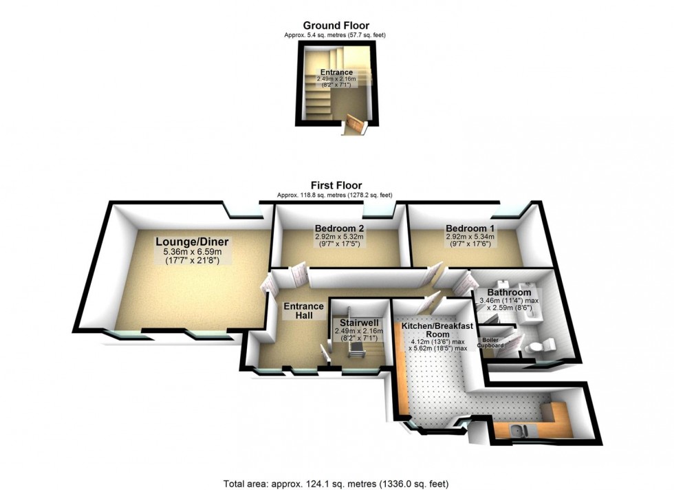 Floorplan for George Street, Wellingborough