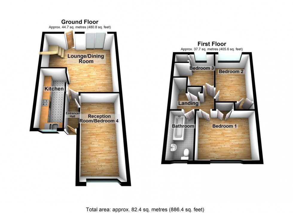 Floorplan for The Banks, Wellingborough