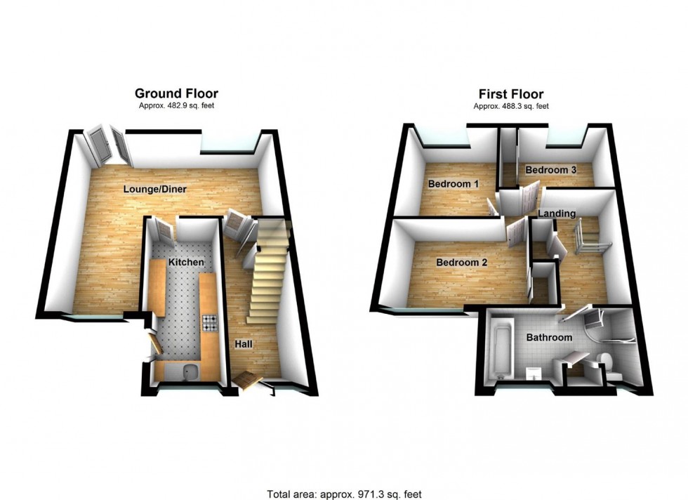 Floorplan for Torrington Green, Wellingborough