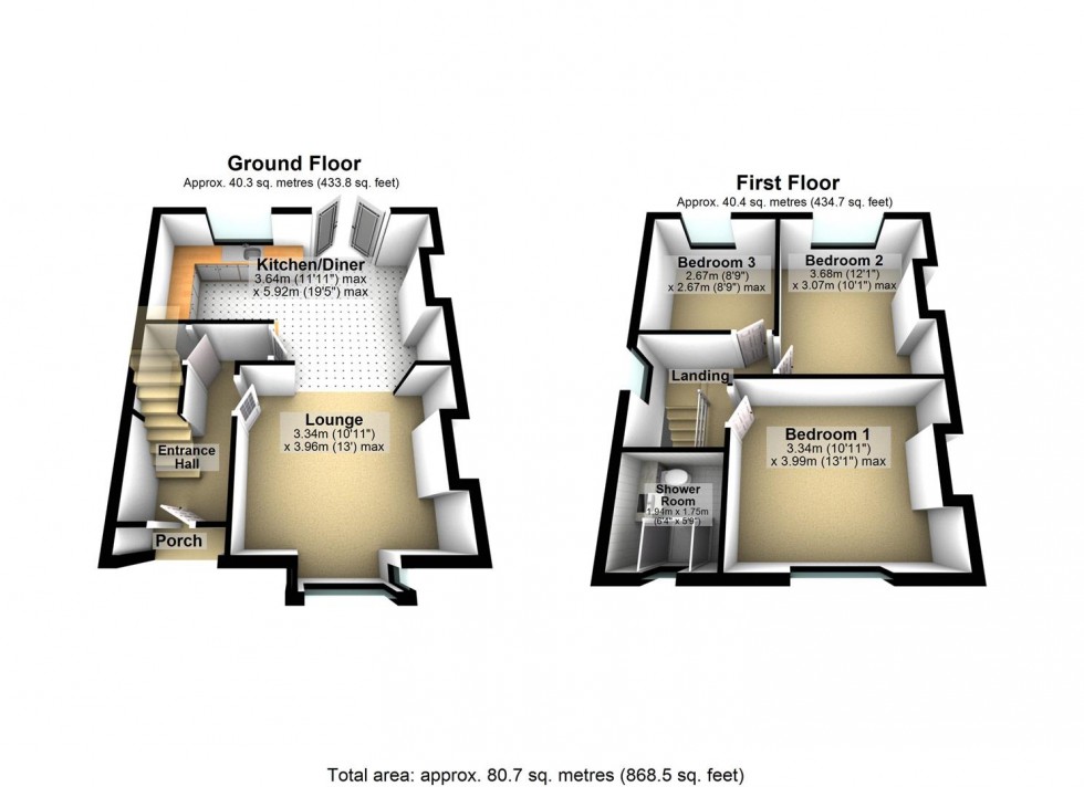 Floorplan for West Street, Wellingborough