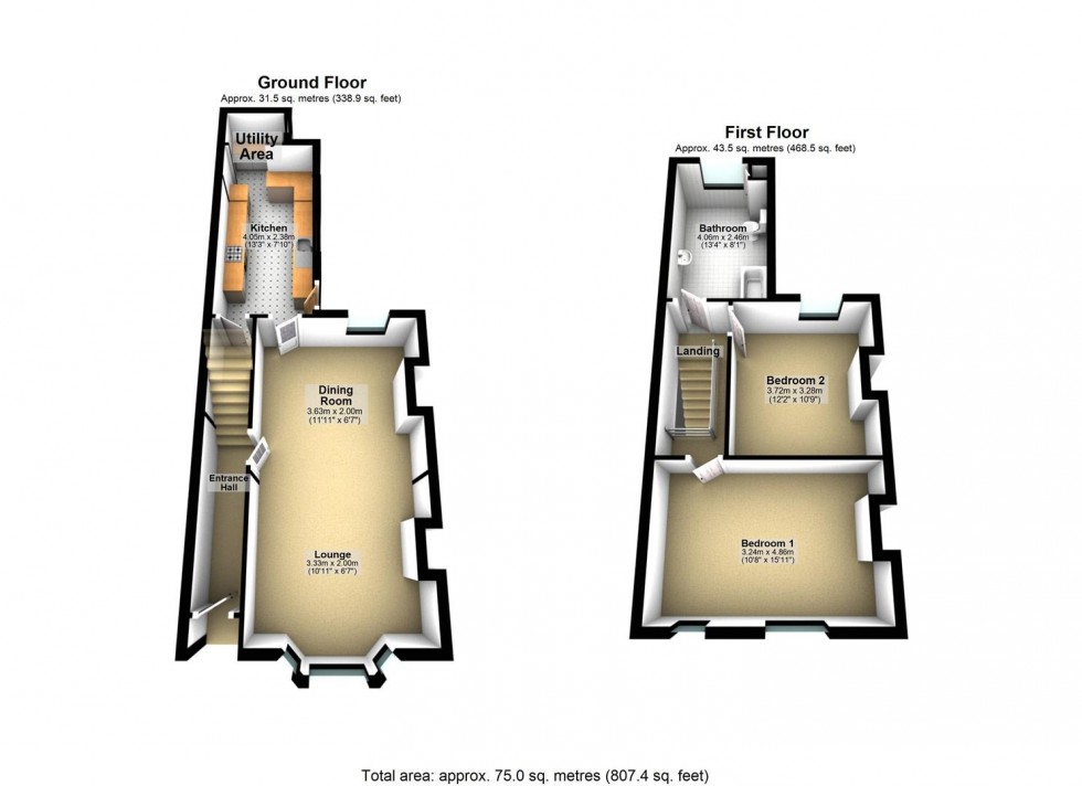 Floorplan for Senwick Road, Wellingborough
