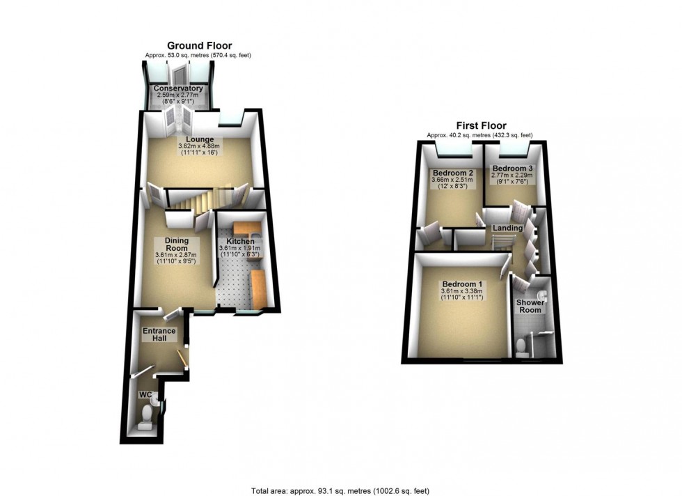 Floorplan for Gannet Lane, Wellingborough