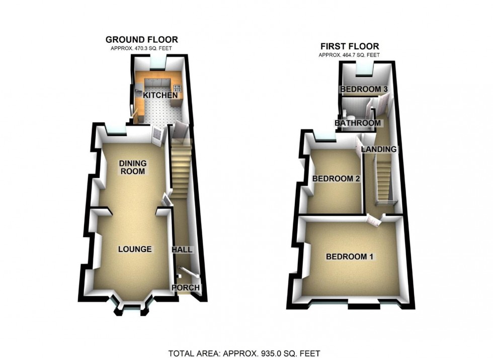 Floorplan for Mill Road, Wellingborough