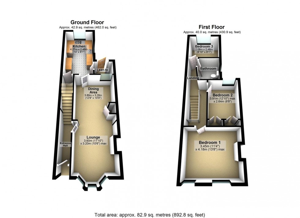Floorplan for Alexandra Road, Wellingborough