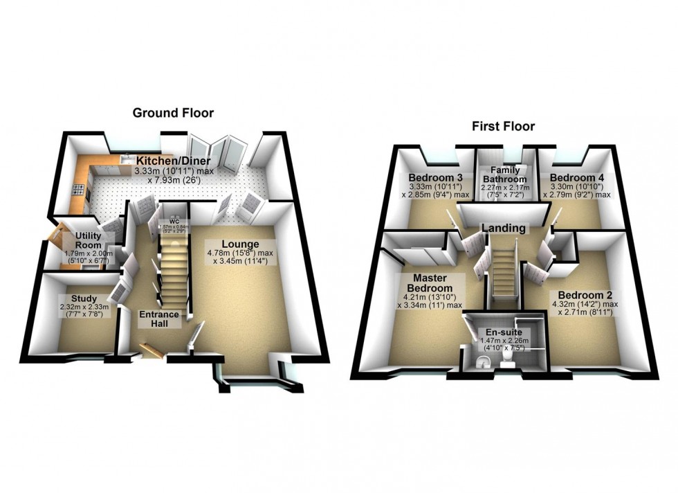 Floorplan for Martingale Street, Wellingborough