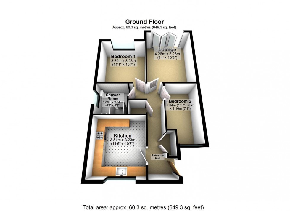 Floorplan for Bradshaw Way, Irchester, Wellingborough