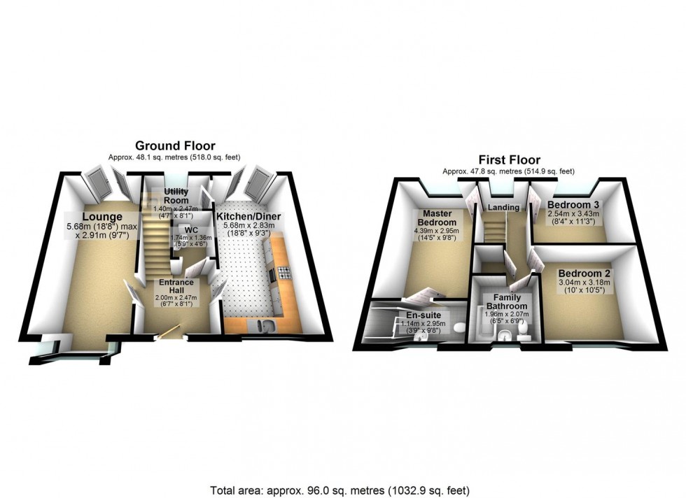Floorplan for Horse Green Way, Irchester