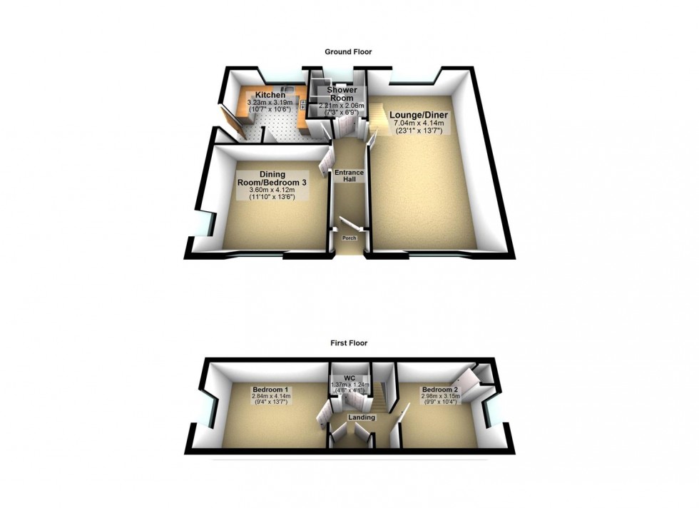 Floorplan for Park Lane, Earls Barton, Northampton