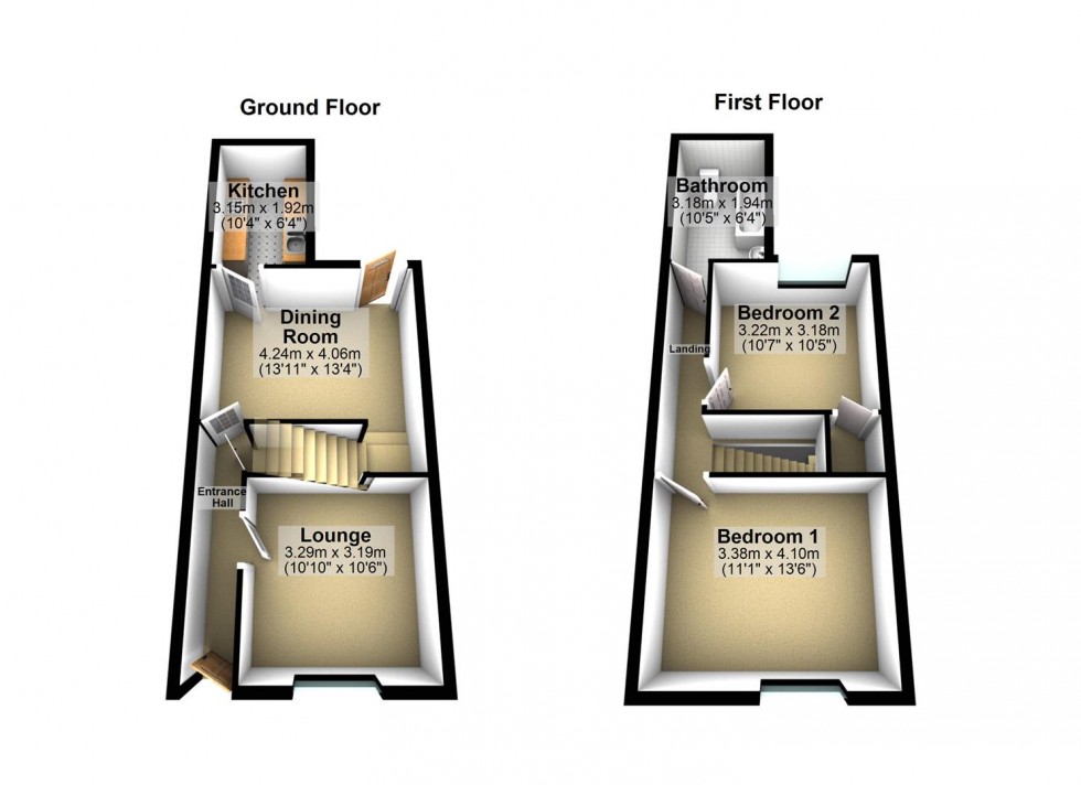 Floorplan for Great Park Street, Wellingborough