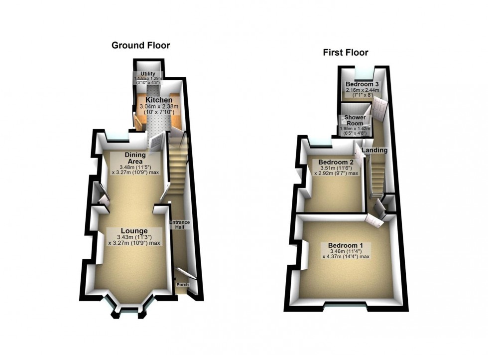 Floorplan for Elm Street, Wellingborough