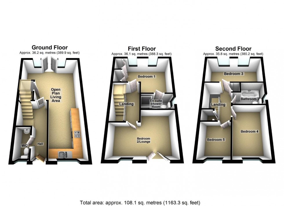 Floorplan for Brook Street East, Wellingborough