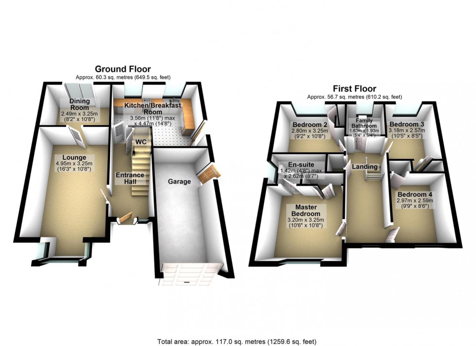 Floorplan for Spencelayh Close, Wellingborough
