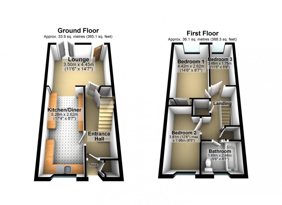 Floorplan for Hemmingwell Road, Wellingborough
