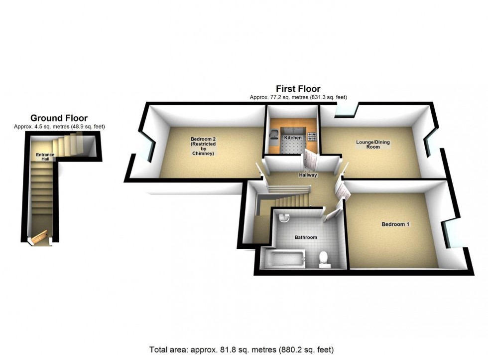 Floorplan for The Cloisters, Wellingborough