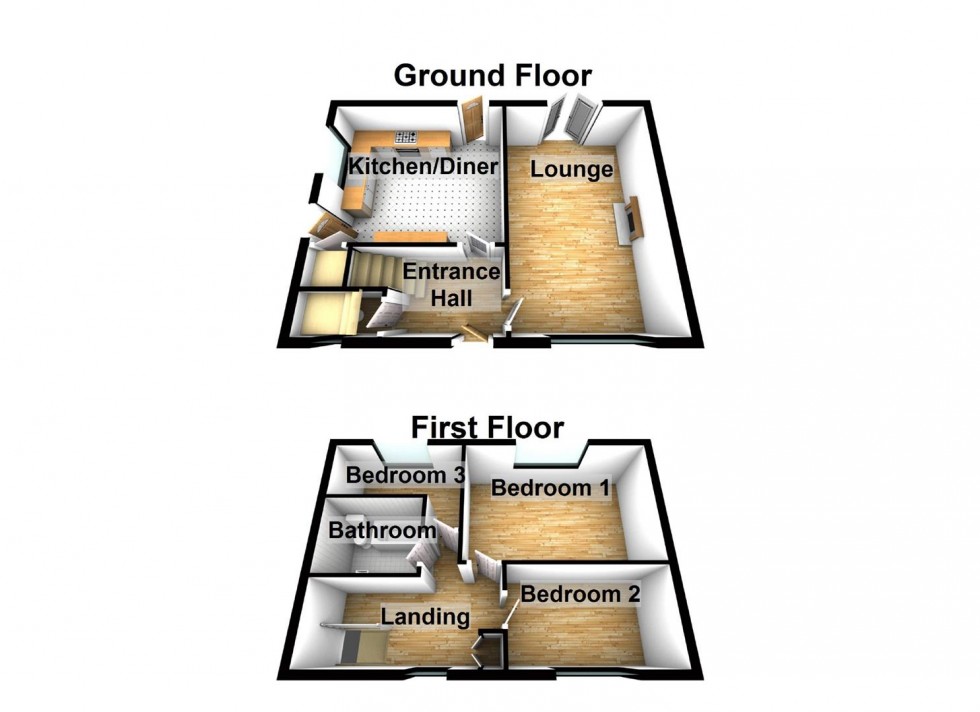 Floorplan for Abbey Road, Wellingborough