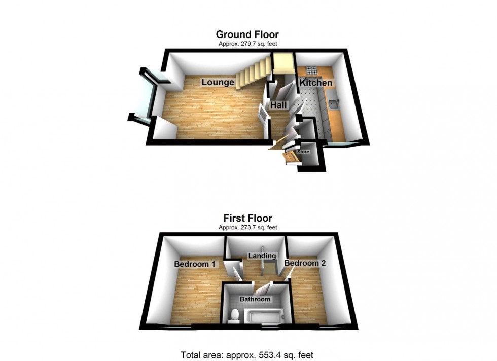 Floorplan for Senwick Drive, Wellingborough