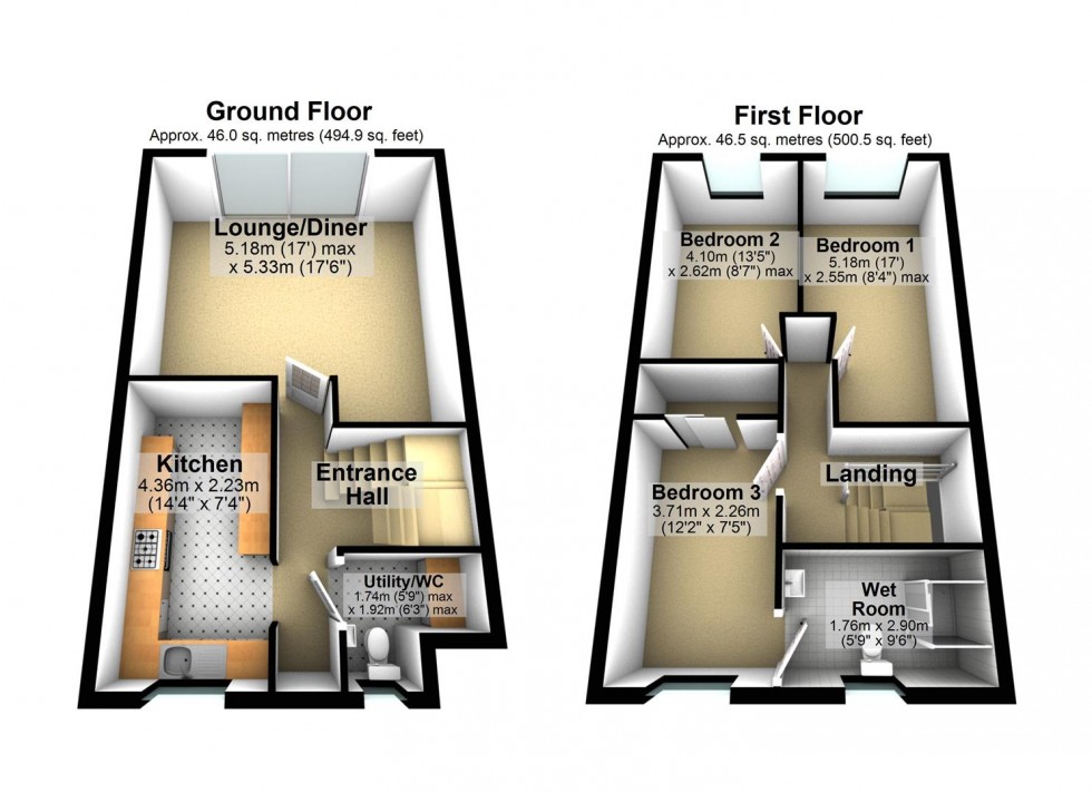 Floorplan for Mushroom Field Road, Northampton