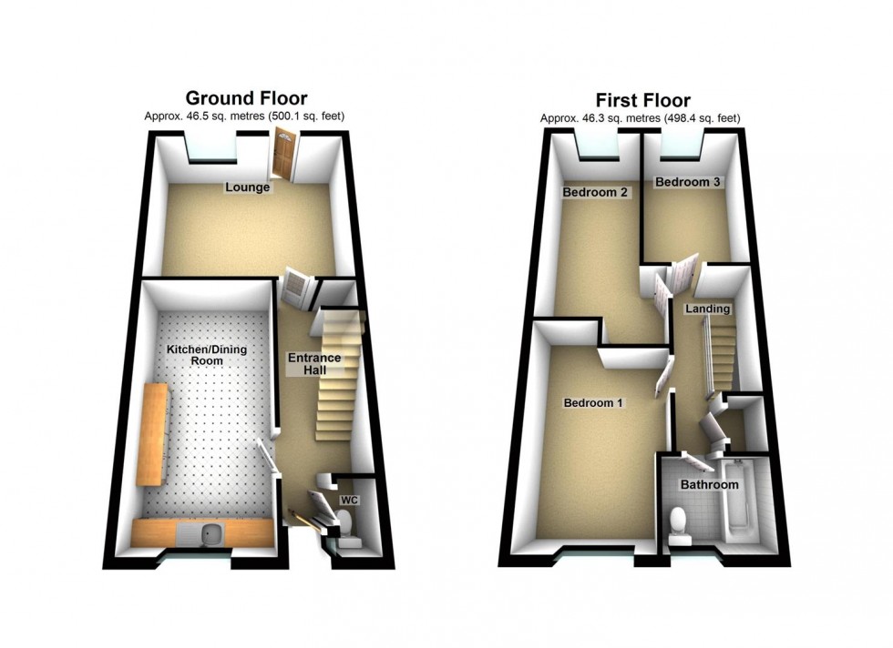 Floorplan for Owen Close, Wellingborough