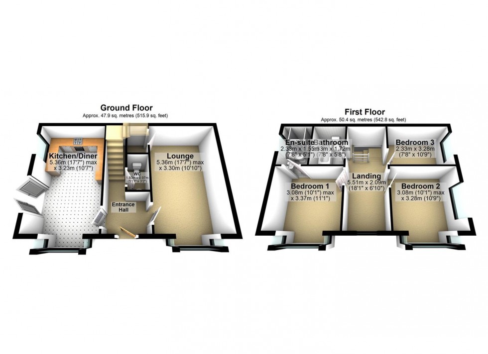 Floorplan for Lamport Way, Wellingborough