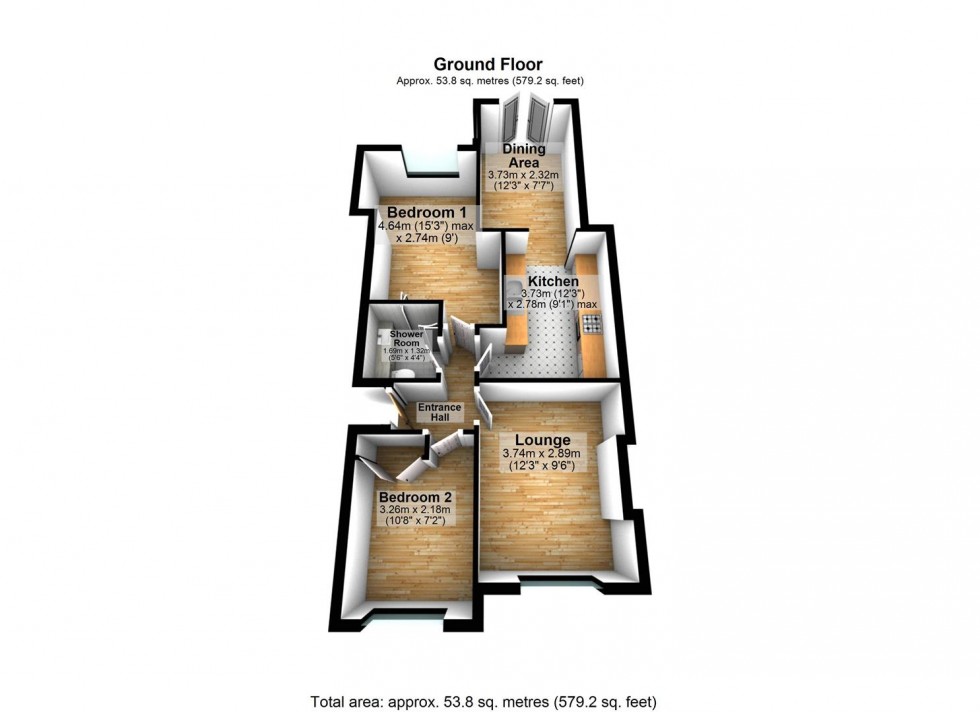 Floorplan for Milton Avenue, Wellingborough