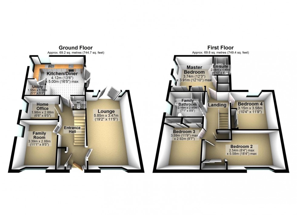 Floorplan for Balharvie Road, Wellingborough