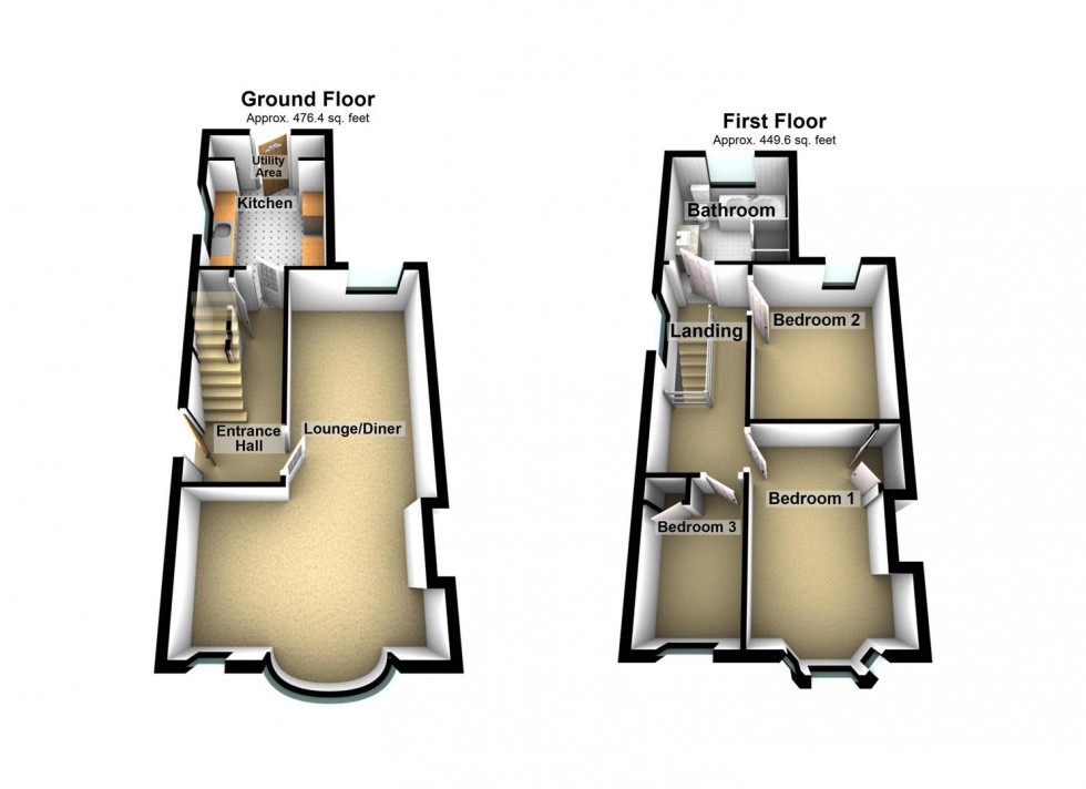 Floorplan for Wellingborough Road, Little Harrowden,