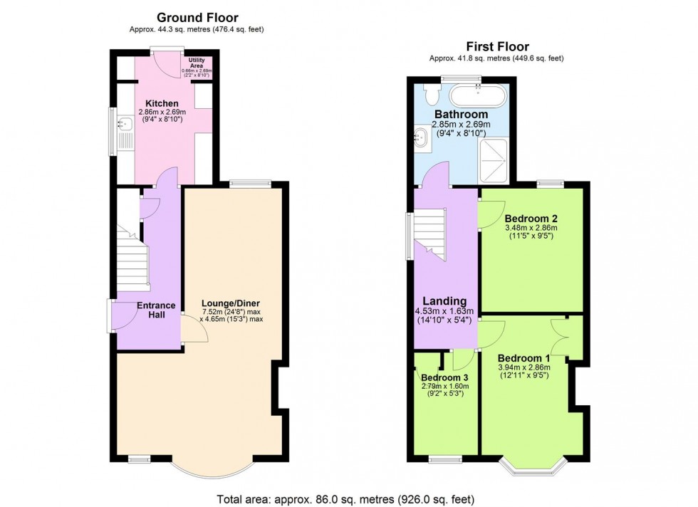 Floorplan for Wellingborough Road, Little Harrowden,